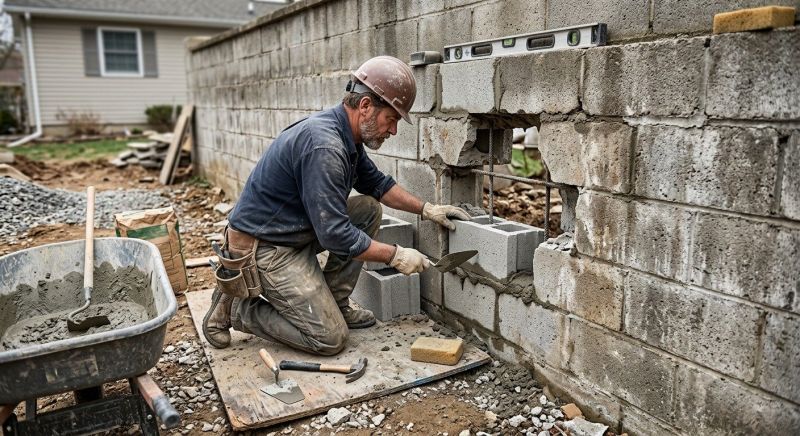 Block Wall Repair in Castle Rock, CO