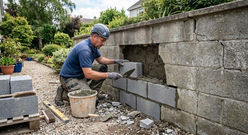Block Wall Repair in Elizabeth, CO