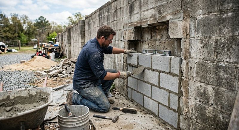 Block Wall Repair in Parker, CO