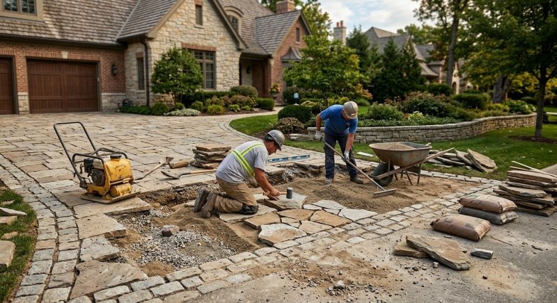 Brick Driveway Repair in Parker, CO