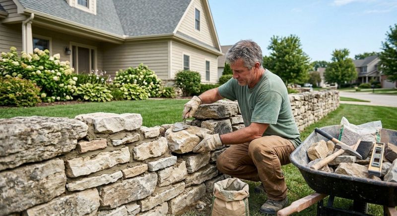 Brick Fence Repair in Parker, CO