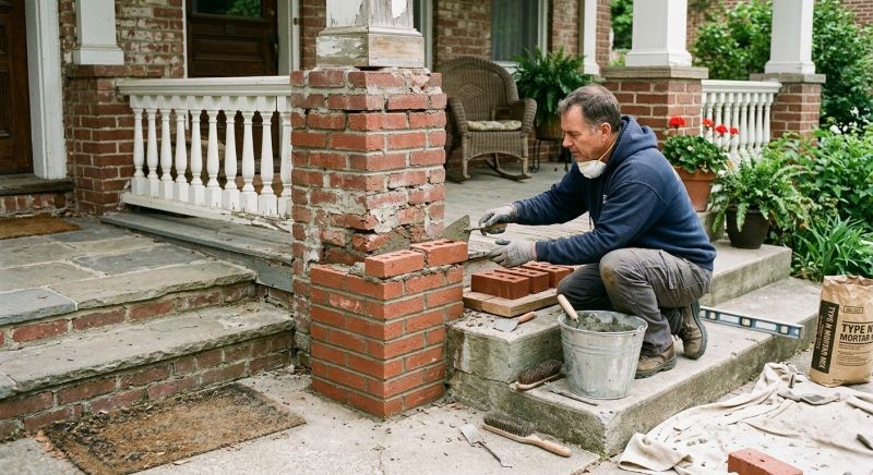 Brick Stairs Repair in Aurora, CO