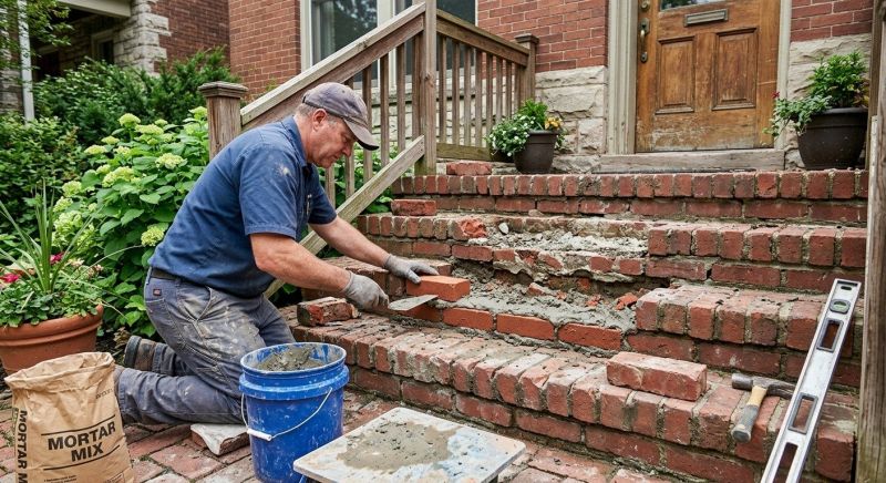 Brick Stoop Repair in Parker, CO