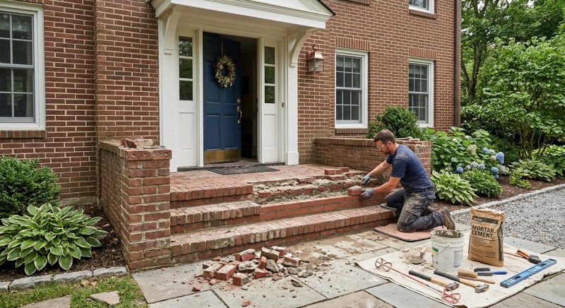 Brick Stoop Repair in Parker, CO
