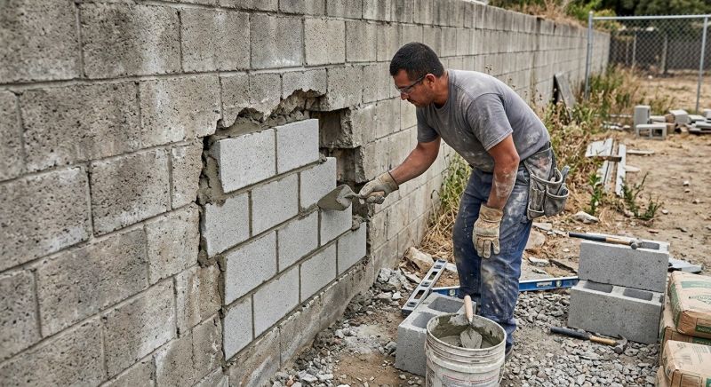 Concrete Block Repair in Castle Rock, CO