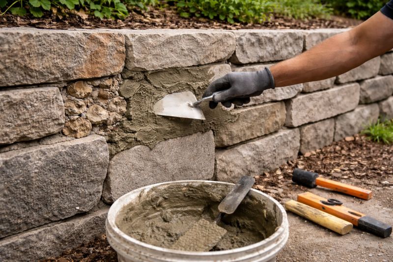 Rock Wall Repair in Parker, CO