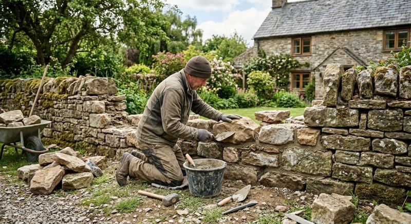 Stone Wall Repair in Littleton, CO